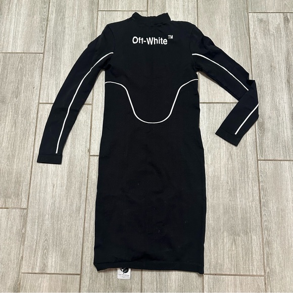 Off-White Stamped Logo Stretch Dress - Picture 3 of 4